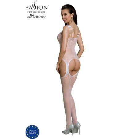 PASSION - BODYSTOCKING ECO COLLECTION ECO BS004 BLANC