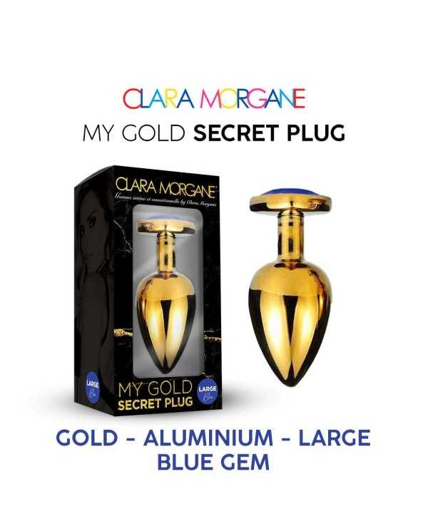 My Gold Secret Plug - Bleu