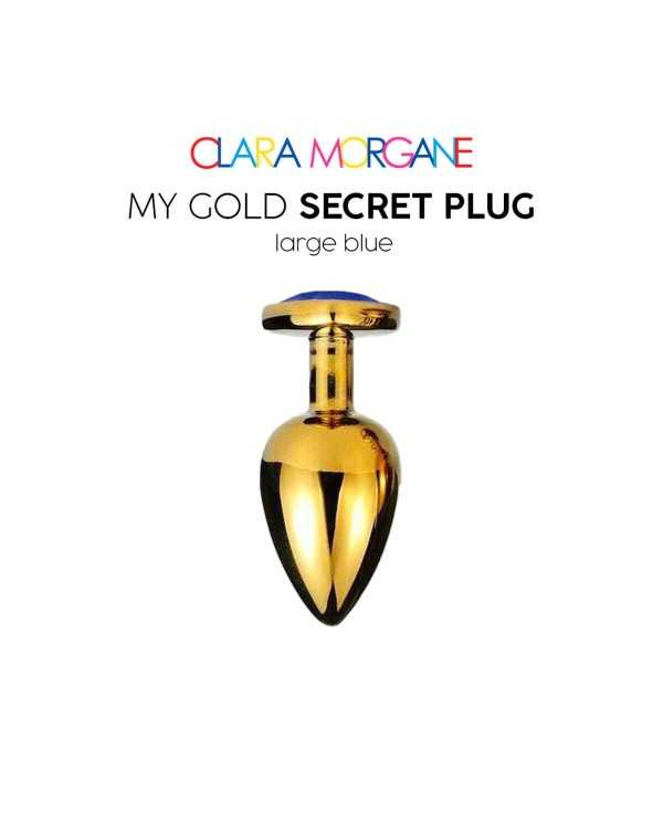 My Gold Secret Plug - Bleu