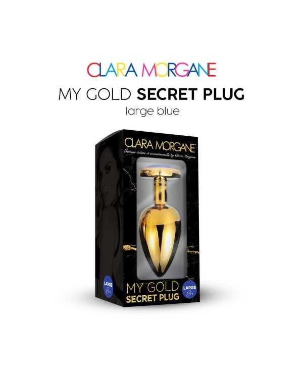 My Gold Secret Plug - Bleu