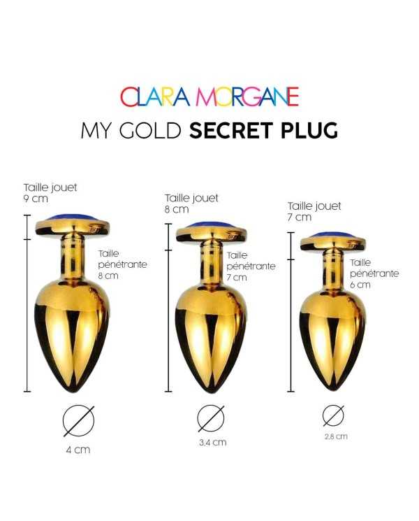 My Gold Secret Plug - Bleu