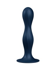 SATISFYER - DILDO EN SILICONE DOUBLE BALL-R BLEU