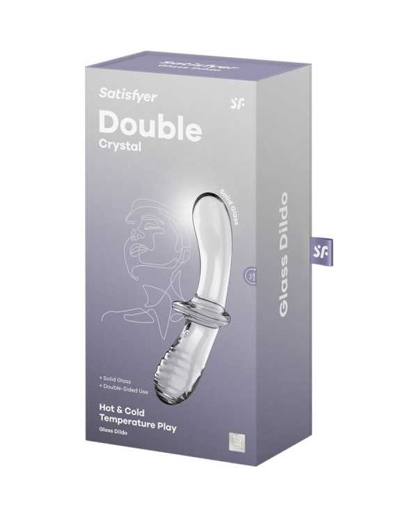 SATISFYER - GODE DOUBLE CRISTAL TRANSPARENT