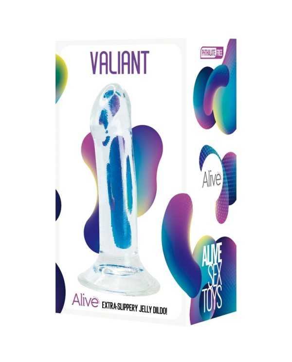 ALIVE - VALIANT PÉNIS RÉALISTE TRANSPARENT 16 CM