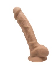 SILEXD - MODÈLE 1 PÉNIS RÉALISTE PREMIUM SILEXPAN SILICONE CARAMEL 23 CM