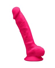 SILEXD - MODÈLE 1 PÉNIS RÉALISTE PREMIUM SILEXPAN SILICONE FUCHSIA 17.5 CM