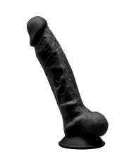 SILEXD - MODÈLE 1 PÉNIS RÉALISTE PREMIUM SILEXPAN SILICONE NOIR 17.5 CM