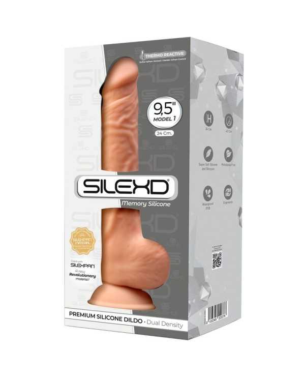 SILEXD - MODÈLE 1 PÉNIS RÉALISTE PREMIUM SILEXPAN SILICONE 24 CM