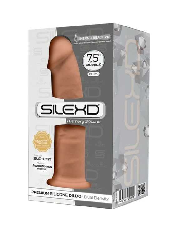 SILEXD - MODÈLE 2 PÉNIS RÉALISTE PREMIUM SILEXPAN SILICONE CARAMEL 19 CM