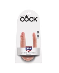 KING COCK - GODE DOUBLE PÉNÉTRATION 12.7 CM NATUREL