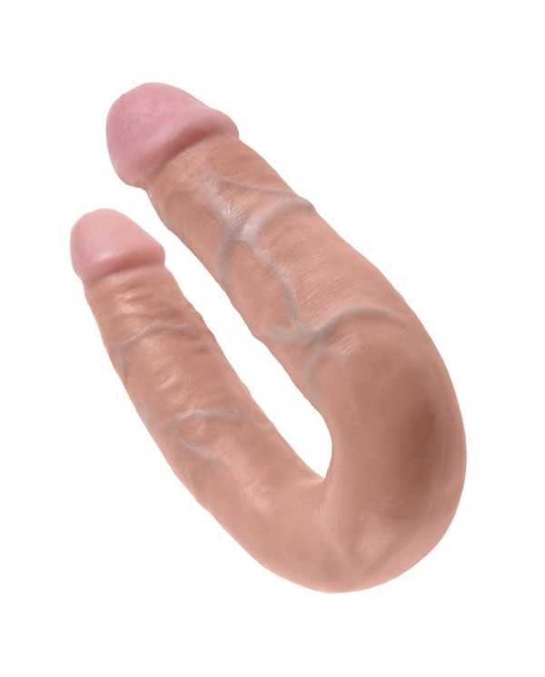 KING COCK - GODE DOUBLE PÉNÉTRATION 13.9 CM NATUREL