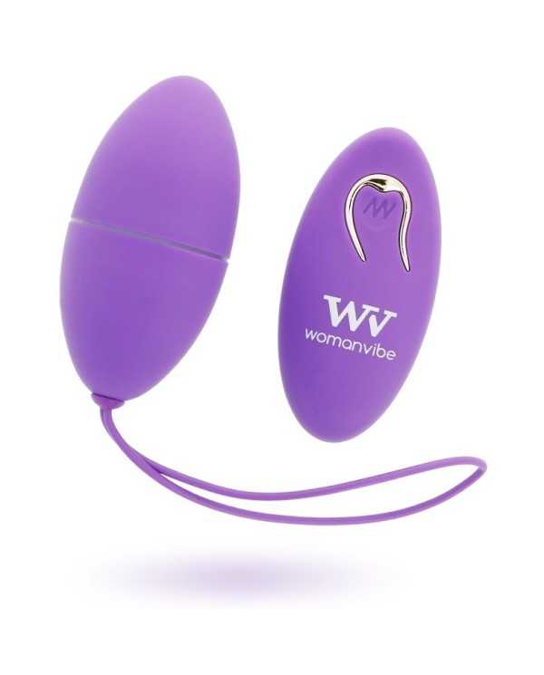 WOMANVIBE - VALSAN EGG TELECOMMANDE NOIR SILICONE VIOLET