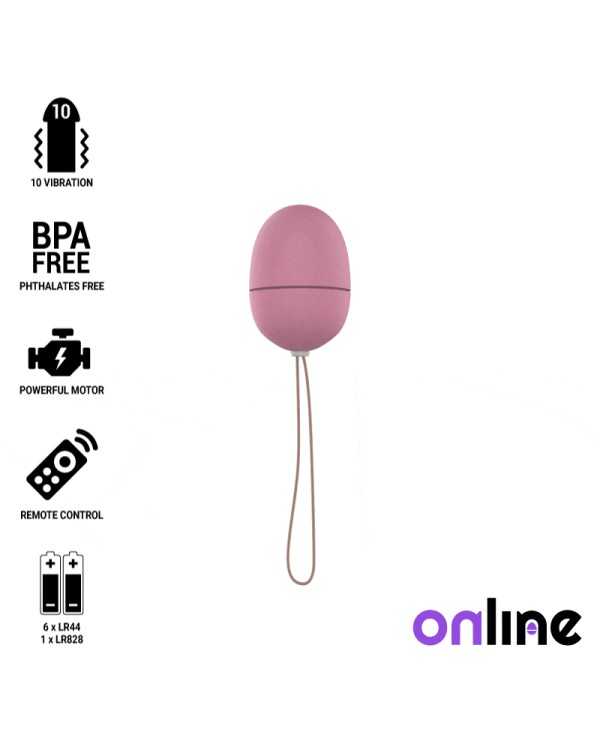 ONLINE - OEUF VIBRANT TÉLÉCOMMANDE S ROSE