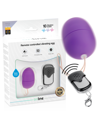 ONLINE - OEUF VIBRANT TÉLÉCOMMANDE S LILAS