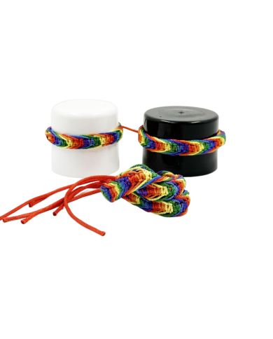 PRIDE - BRACELET FILS TRESSÉS DRAPEAU LGBT