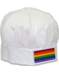 PRIDE - CHAPEAU DE CUISINE DRAPEAU LGBT AVEC DRAPEAU LGBT