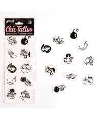 SECRET PLAY - LOT DE 10 TATOUAGES TEMPORAIRES SPICY COLLECTION