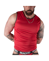 MACHO - T-SHIRT ROUGE S/M