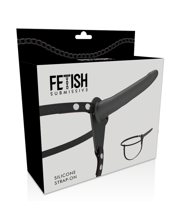 HARNAIS SOUMIS FETISH - SILICONE NOIR 15 CM