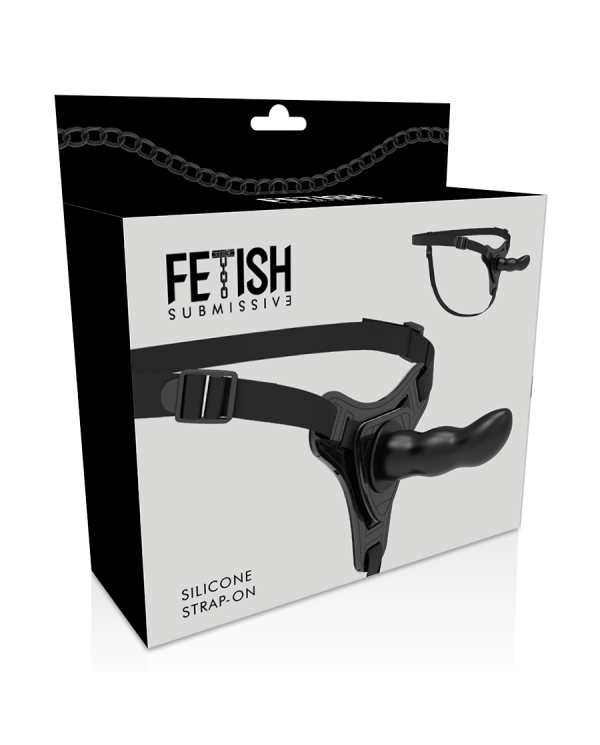 HARNAIS SOUMIS FETISH - POINT G EN SILICONE NOIR 16 CM