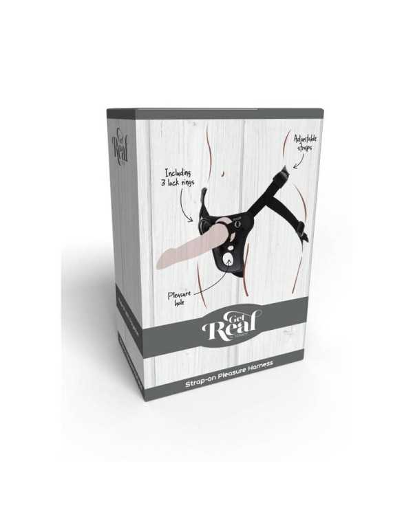 GET REAL - HARNAIS DE PLAISIR STRAP-ON NOIR