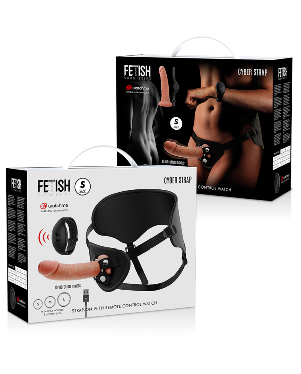 FETISH SUBMISSIVE CYBER STRAP - HARNAIS DE TÉLÉCOMMANDE TECHNOLOGIE WATCME S