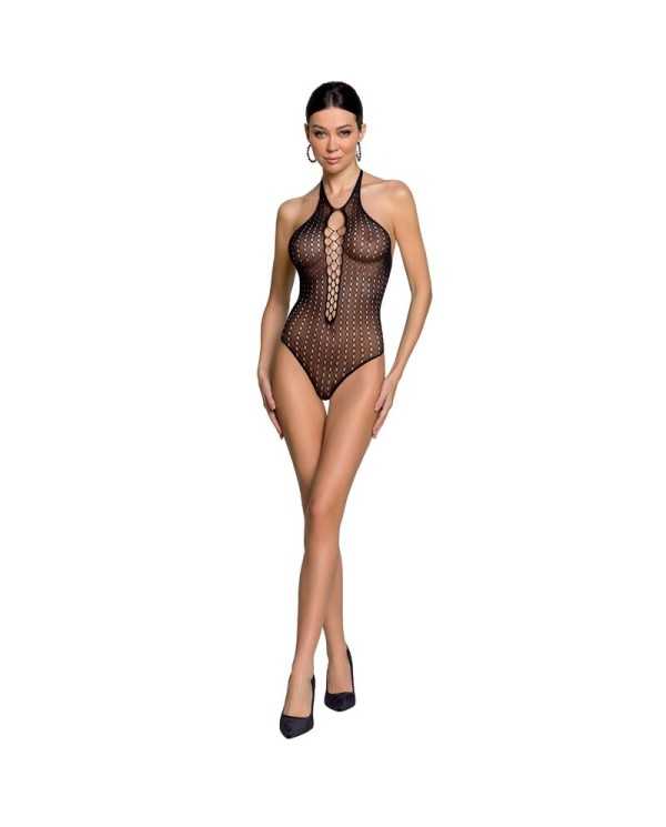 PASSION - FEMME BS088 BODYSTOCKING NOIR TAILLE UNIQUE