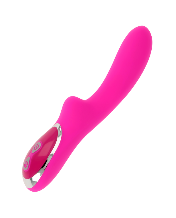 OHMAMA - VIBRATEUR MAGNÉTIQUE RECHARGEABLE 10 VITESSES EN SILICONE 21 CM