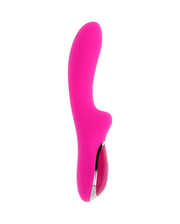 OHMAMA - VIBRATEUR MAGNÉTIQUE RECHARGEABLE 10 VITESSES EN SILICONE 21 CM