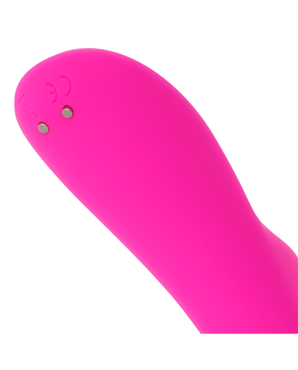 OHMAMA - VIBRATEUR MAGNÉTIQUE RECHARGEABLE 10 VITESSES EN SILICONE 21 CM