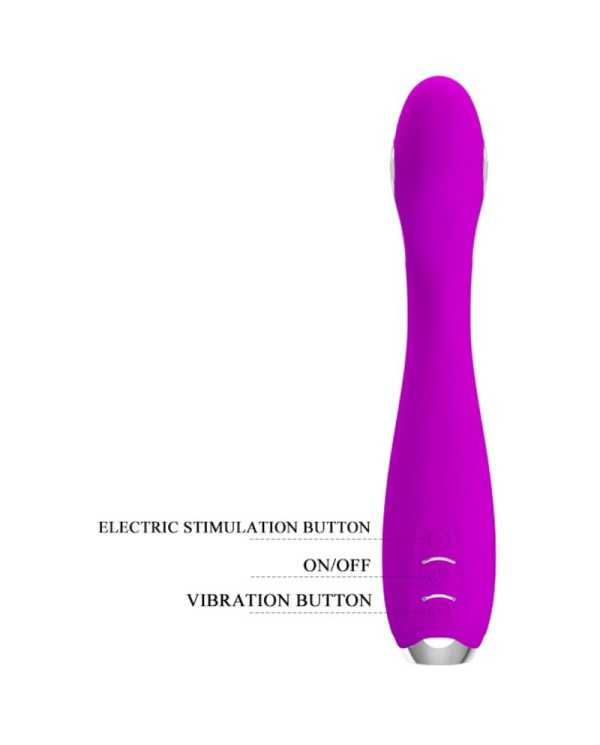 PRETTY LOVE - VIBRATEUR ÉLECTROCHOC RECHARGEABLE HECTOR-IMPERMÉABLE VIOLET