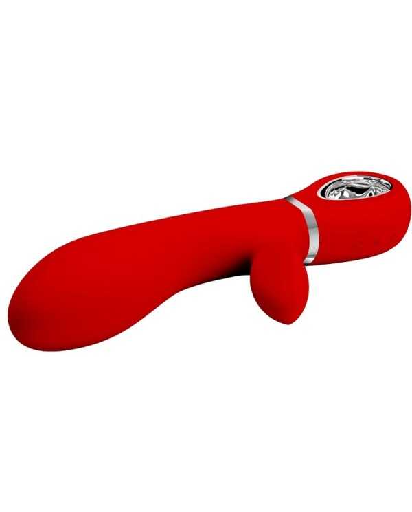 PRETTY LOVE - VIBRATEUR MULTIFONCTION G-SPOT THOMAS ROUGE