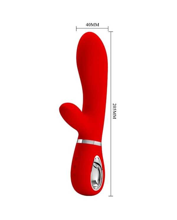 PRETTY LOVE - VIBRATEUR MULTIFONCTION G-SPOT THOMAS ROUGE