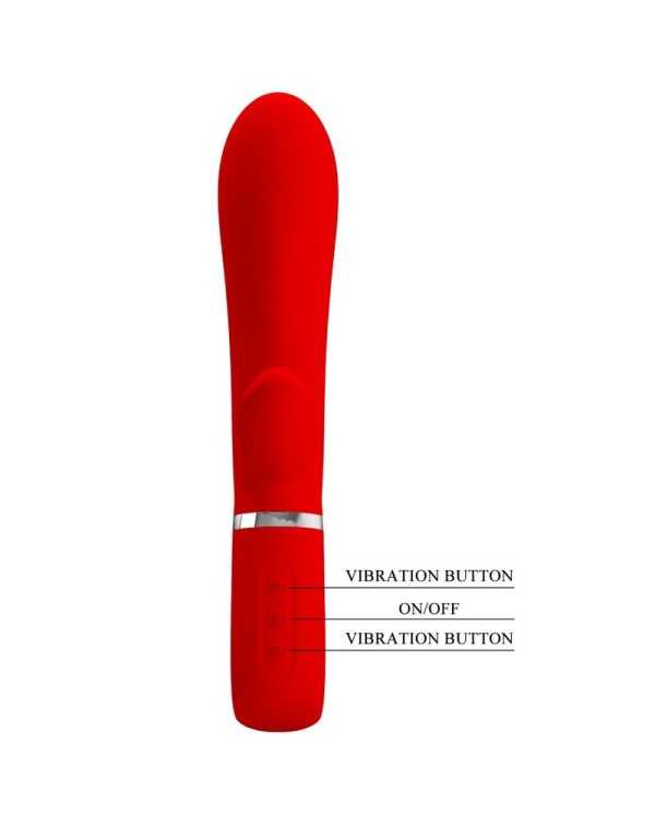 PRETTY LOVE - VIBRATEUR MULTIFONCTION G-SPOT THOMAS ROUGE