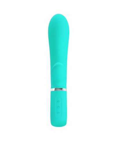 PRETTY LOVE - VIBRATEUR MULTIFONCTION G-SPOT THOMAS VERT AQUA