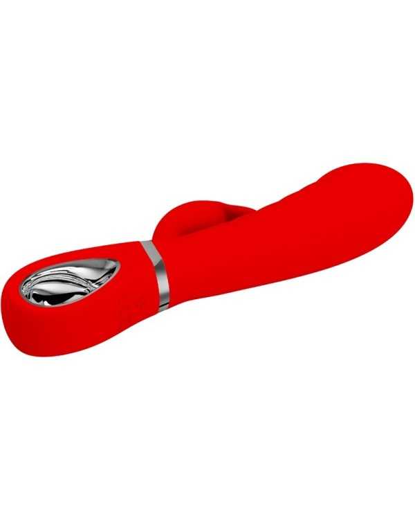 PRETTY LOVE - VIBRATEUR MULTIFONCTION G-SPOT PRESCOTT ROUGE