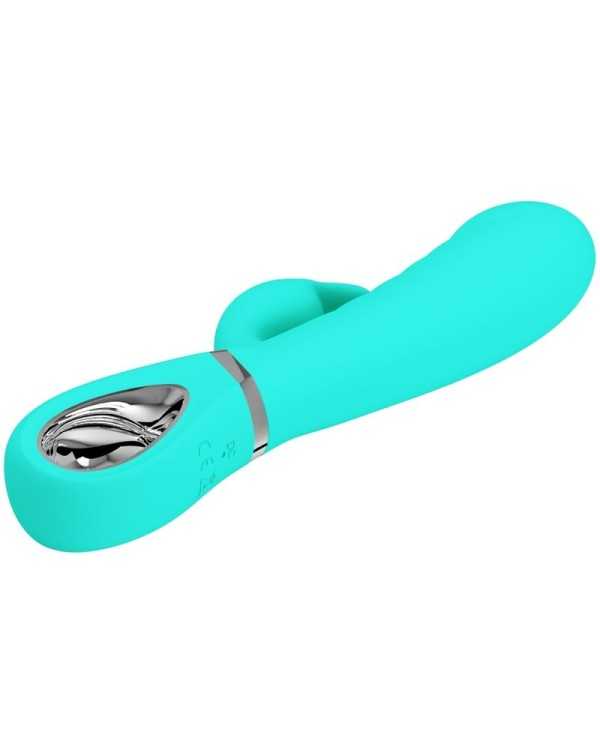 PRETTY LOVE - VIBRATEUR MULTIFONCTION G-SPOT PRESCOTT VERT AQUA