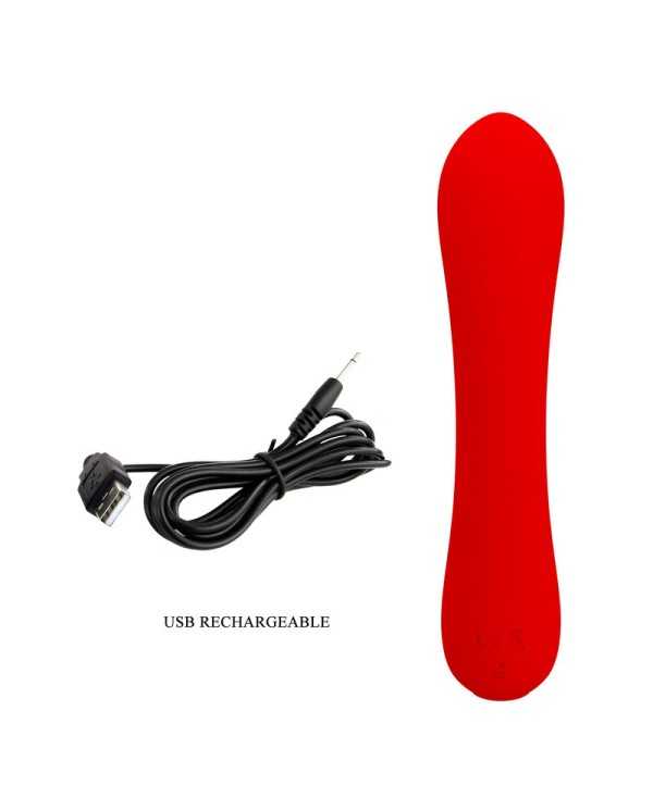 PRETTY LOVE - VIBRATEUR RECHARGEABLE PRESCOTT ROUGE