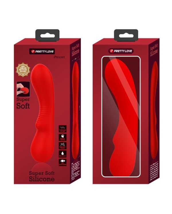 PRETTY LOVE - VIBRATEUR RECHARGEABLE PRESCOTT ROUGE