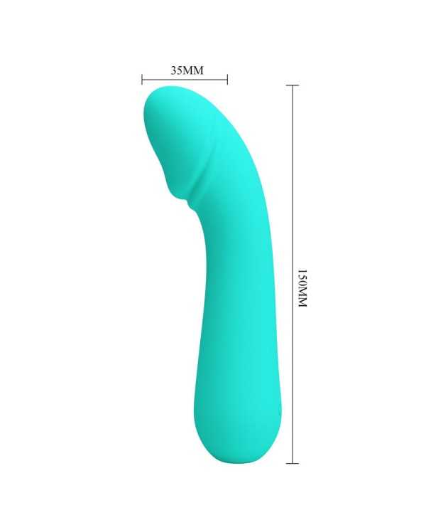 PRETTY LOVE - VIBRATEUR RECHARGEABLE CETUS VERT AQUA