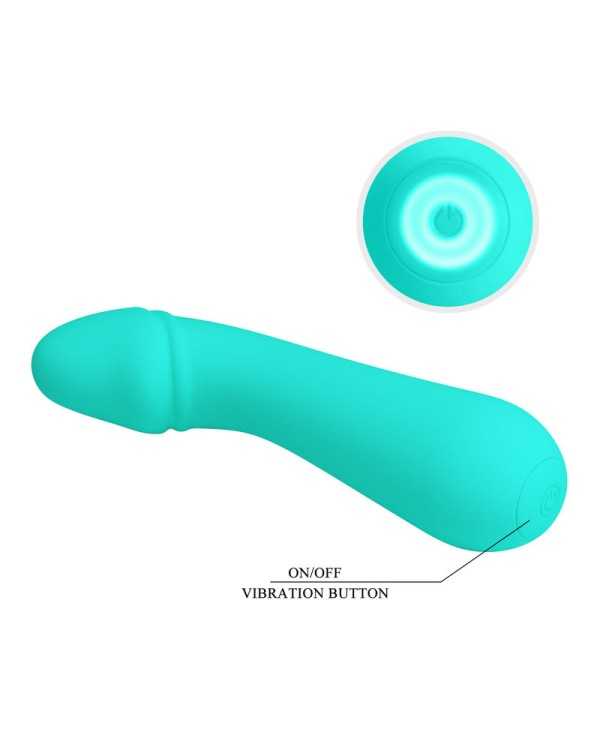 PRETTY LOVE - VIBRATEUR RECHARGEABLE CETUS VERT AQUA