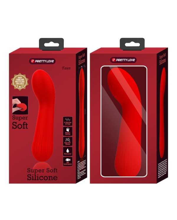 PRETTY LOVE - VIBRATEUR RECHARGEABLE FAUN ROUGE