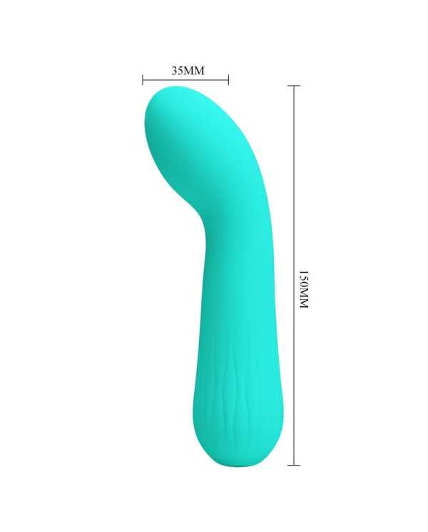 PRETTY LOVE - VIBRATEUR RECHARGEABLE FAUN VERT AQUA