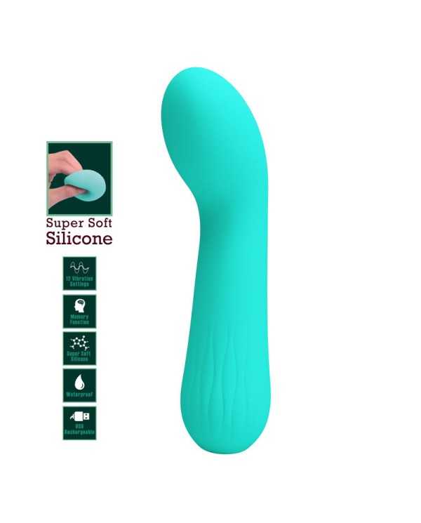 PRETTY LOVE - VIBRATEUR RECHARGEABLE FAUN VERT AQUA