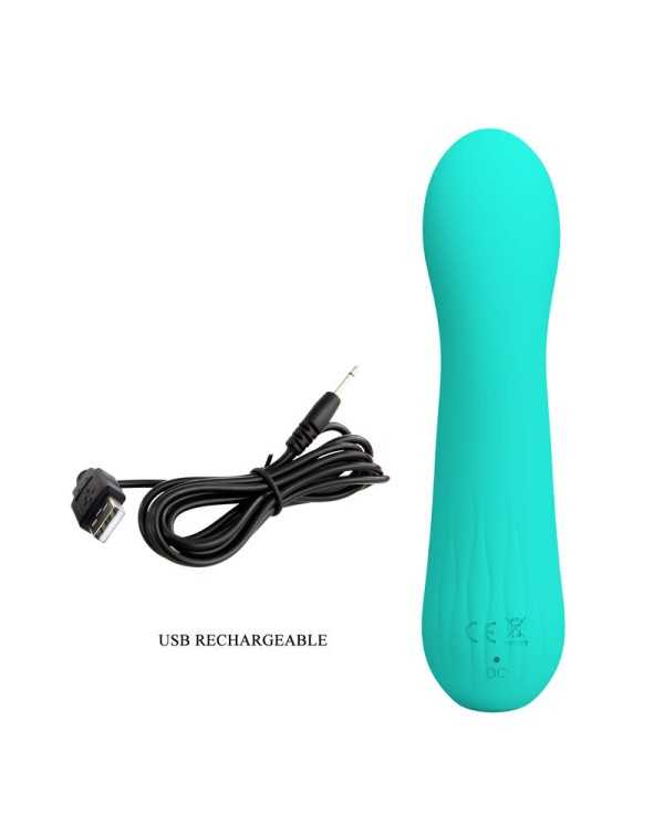 PRETTY LOVE - VIBRATEUR RECHARGEABLE FAUN VERT AQUA