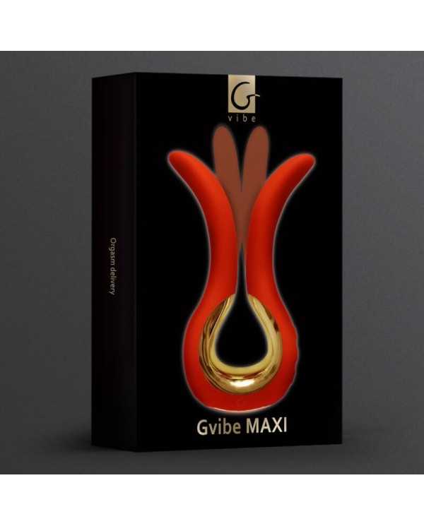 G-VIBE - VIBRATEUR GVIBE MAXI À DEUX EMBOUTS FLEXIBLES CORAIL