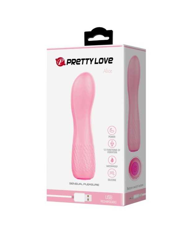 PRETTY LOVE - VIBRATEUR RECHARGEABLE ROSE ALICE