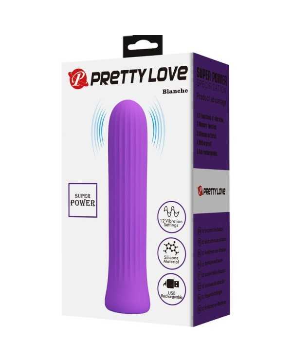 PRETTY LOVE - VIBRATEUR STIMULATEUR BLANCHE LILAS