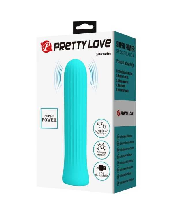 PRETTY LOVE - VIBRATEUR STIMULATEUR BLEU BLANCHE