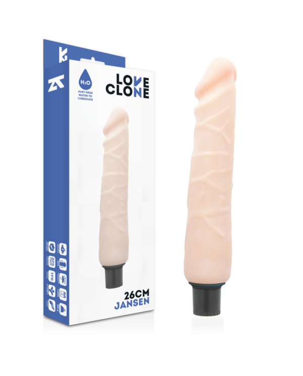 LOVECLONE - VIBRATEUR AUTOLUBRIFIANT JANSEN 26 CM -O- 4.2 CM